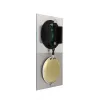 Zegar NeXtime klok 3028 OP, 16x30,2 cm, ścienny, szkło, srebrny