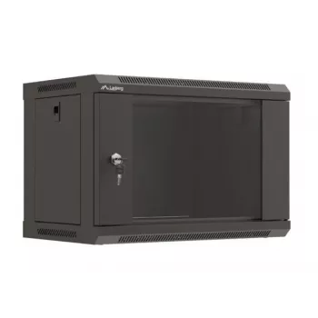 Szafa wisząca LANBERG WF03-5306-10B 6U, 60 kg, zamek na klucz, czarna