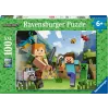 Puzzle Ravensburger Puzzle XXL 100 elementów Minecraft – duże elementy dla dzieci i fanów