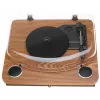 Gramofon analogowy z napędem paskowym Adler AD 1914 z portem USB, talerzem ceramicznym, silnikiem prądu stałego, prędkością 33 1/3 obr./min, Bluetooth 5.4, wyjściami RCA, wbudowanymi głośnikami