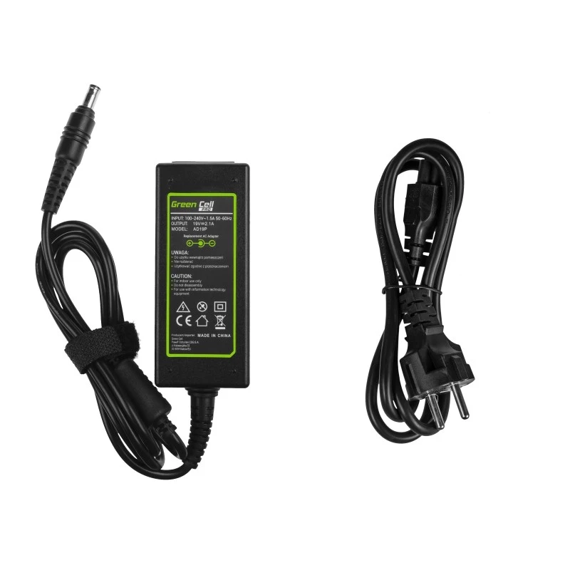 Zasilacz sieciowy zielony Cell AD19P 40W czarny