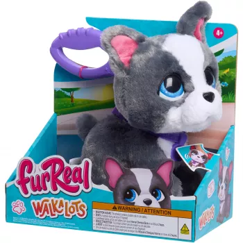 furReal Walk-a-Lots Buldog francuski, figurka do zabawy