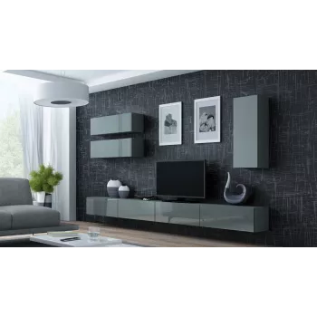 Cama Szafka VIGO 90 pełna 90/35/32 szary/szary połysk