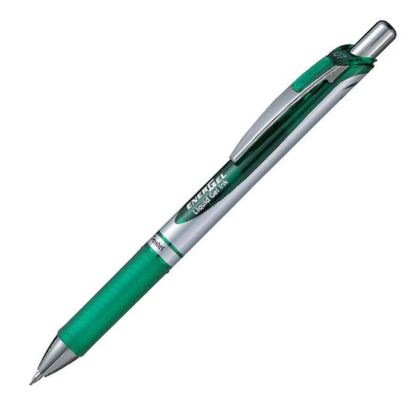 Wysuwany długopis żelowy Pentel EnerGel Xm zielony