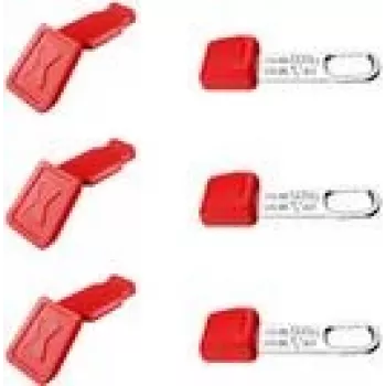 KNIPEX KN 00 63 06 TCR - 3 sztuki ColorClip czerwony + klips TetheredTool (00 63 06 TCR)