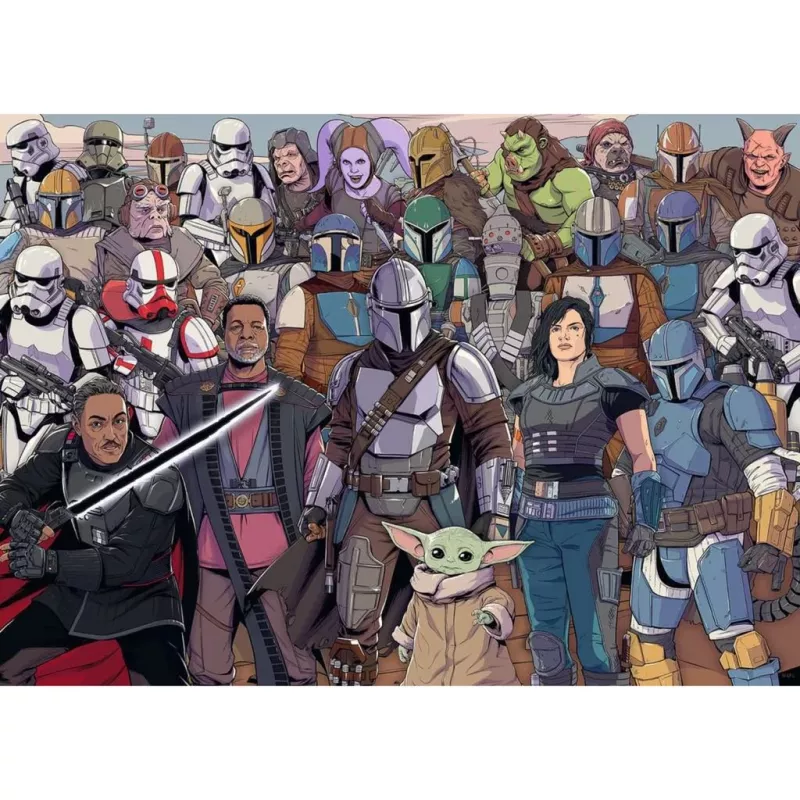 Puzzle Ravensburger Mandalorian 1000 elementów – puzzle 1000 elementów z motywem Gwiezdnych Wojen