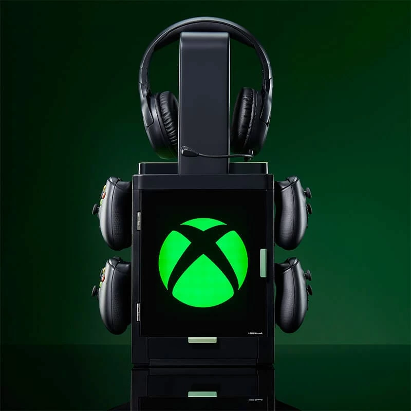 Numskull Games Official Xbox Gaming Locker, uchwyt na dyski do gier, Xbox, czarny, przewodowy