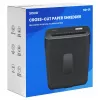 Niszczarka SAVIO ND-01, cięcie poprzeczne 4 x 32 mm, kosz 11 l, 230 W, czarna, 72 dB