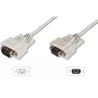 Digitus ASSMANN - Serielles Verlängerungskabel - DB-9 (W) zu DB-9 (M) - 5 m - geformt, Daumenschrauben - beige (AK-610203-050-E)