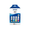 Zestaw wkładów atramentowych Epson EcoTank 103 — Oryginalny zestaw 4 kolorów (czarny, cyjan, magenta, żółty), czarny 4500 str., kolor 7500 str.