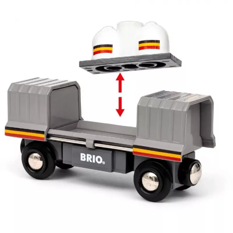 Pociąg BRIO World Santa Fe Train Trains of the World Wielokolorowy