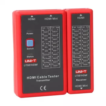 Tester kabli HDMI No name UT681HDMI — weryfikacja ciągłości i połączeń HDMI