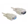 Kabel szeregowy DeLOCK Sub-D9 84016 5m Beżowy