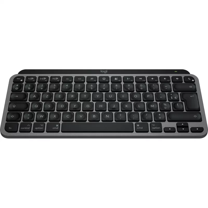 Logitech Master Series MX Keys Mini dla Mac - Klawiatura - kompaktowa - podświetlana - bezprzewodowa - Bluetooth LE - AZERTY - francuski - kosmiczna szarość (920-012646)