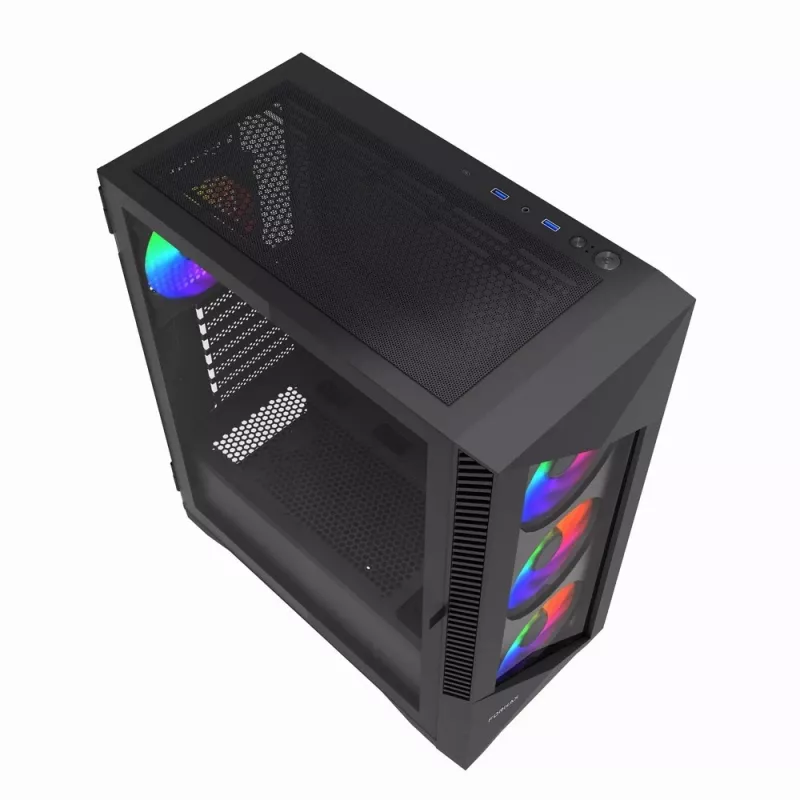 Gembird CCC-FC-900ARGB Obudowa gamingowa Fornax 900, ATX, czarna