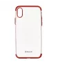 Cover Tellur iPhone X Czerwony Transparentny
