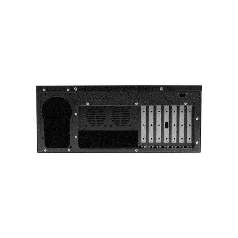 Obudowa rack LANBERG SC01-3504-10B, 1x 3,5 cala + 1x 2,5 cala zatoki, 7 slotów rozszerzeń, 2x 120 mm przednie wentylatory, USB2.0