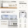 System mesh MERCUSYS Halo H27BE dwupasmowe Wi‑Fi 6, 2‑szt., 3x LAN, 3568 Mbps, wewnętrzne anteny, biały