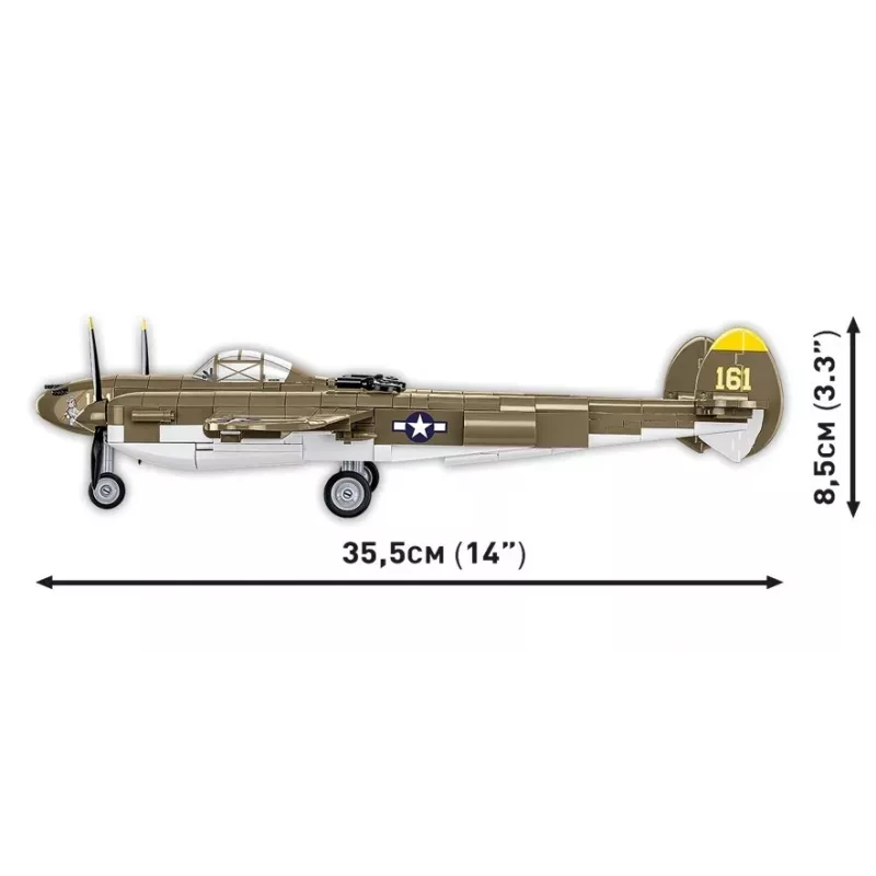 Cobi Klocki Lockheed P-38H Lightning zestaw 5763 — model w skali, kolekcjonerski model samolotu