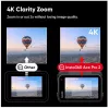 Kamera sportowa Insta360 Ace Pro 2 — 50 MP, 8K Ultra HD (7680×3272), matryca 1/1,3 cala, do 240 kl./s, wbudowany wyświetlacz, Wi‑Fi, MicroSD, 177,7 g, Czarny