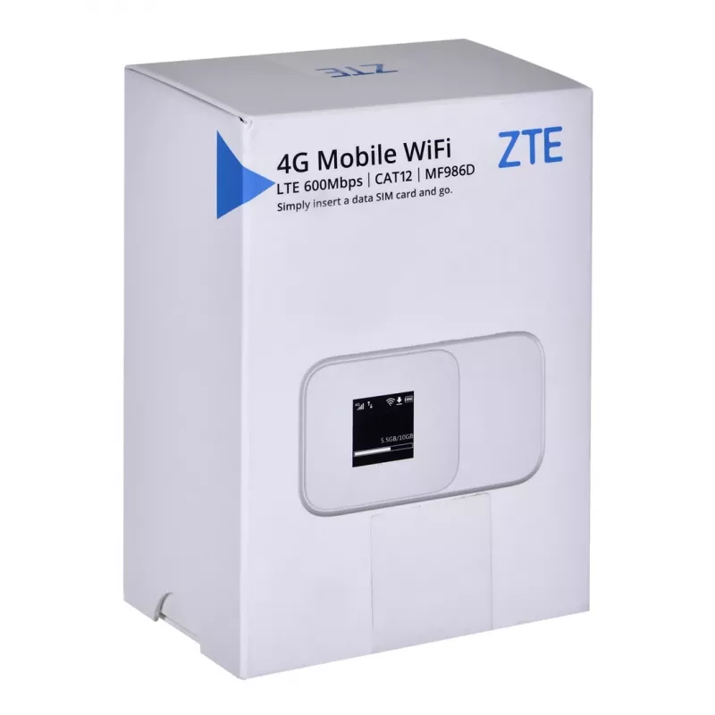 Router ZTE MF986D 4G UFI LTE CAT12/13 1x USB Type C, 1x gniazdo SIM, 2x TS-9