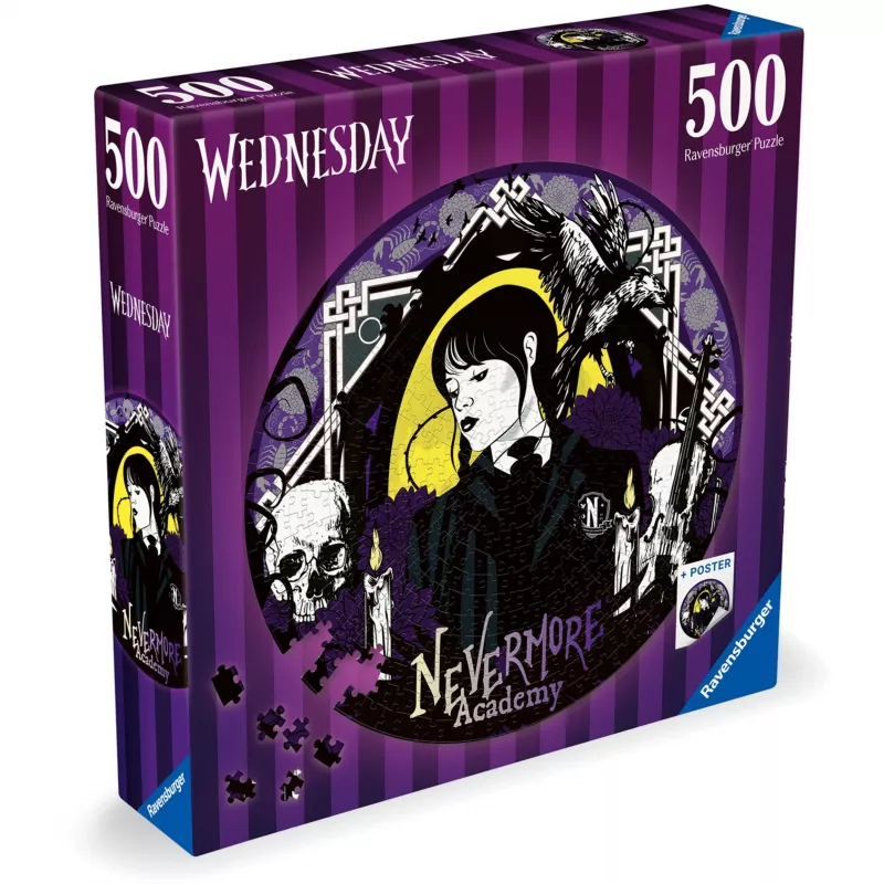 Okrągłe puzzle Wednesday (500 elementów)
