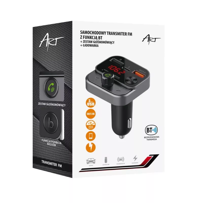 Art MP3TR FM-84B Czarny