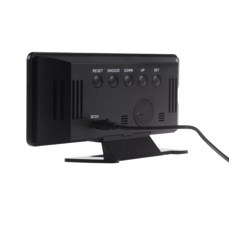 Cyfrowy budzik LED GreenBlue GB395 z wyświetlaczem temperatury