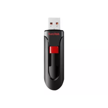 Pamięć USB SANDISK Cruzer Glide 32 GB USB Typ-A 2.0, wysuwana konstrukcja, ochrona hasłem, czarno-czerwona