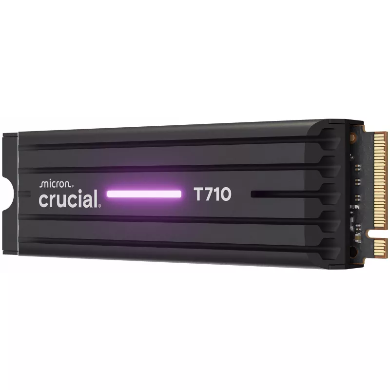 SSD CRUCIAL T710 4 TB M.2 PCIe 5.0 NVMe — 4000 GB, Odczyt 14500 MB/s, Zapis 13800 MB/s