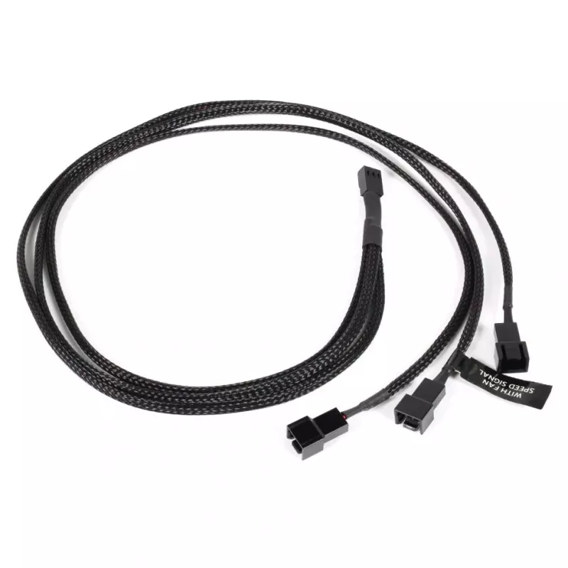 Alphacool Y-Splitter 3-Pin auf 3x - 60 cm - 0,6 m (18692)