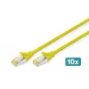 Przewód krosowy Ethernet Digitus DK-1644-A-020-Y-10 Żółty