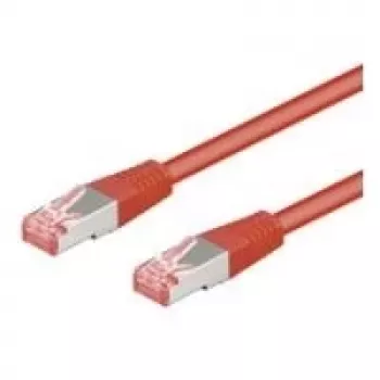 Wentronic Goobay CAT 6 kabel krosowy, S/FTP (PiMF), czerwony, 30 m - LSZH bezhalogenowy, miedź (68286)