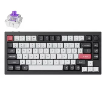 Klawiatura mechaniczna Keychron Q1 HE RGB Hot-Swappable Bezprzewodowa Carbon Czarny