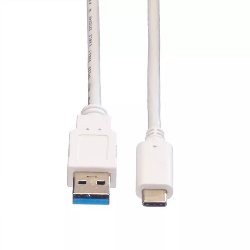 VALUE - Kabel USB - USB 3.0 (M) na USB typu C (M) - 5 V - 900 mA - 50 cm - Biały (11.99.9010)