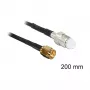 Kabel koncentryczny DeLOCK 88596 RG-174 0,2 m SMA FME Czarny