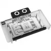 Blok wodny karty graficznej Alphacool RTX 5080 Phoenix Transparent srebrny z backplate