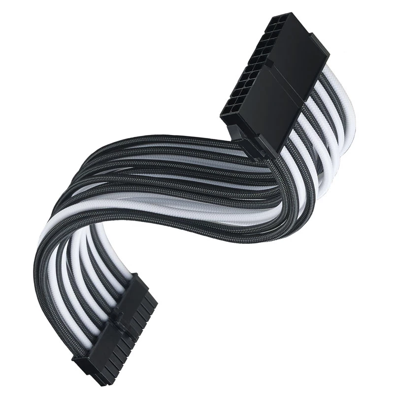 Przedłużacz ATX SILVERSTONE SST-PP07E-MBBW 30 cm czarno-biały