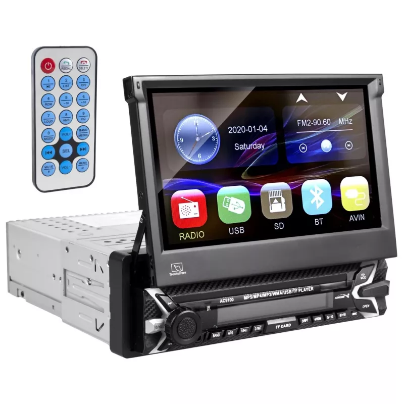 Audiocore AC9100 radio Samochodowy Cyfrowy Czarny, Czerwony