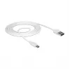 Kabel USB DeLOCK 84808 USB 2.0 2 m USB A Micro-USB B Biały
