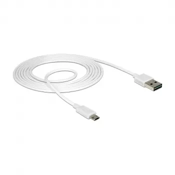Kabel USB DeLOCK 84808 USB 2.0 2 m USB A Micro-USB B Biały