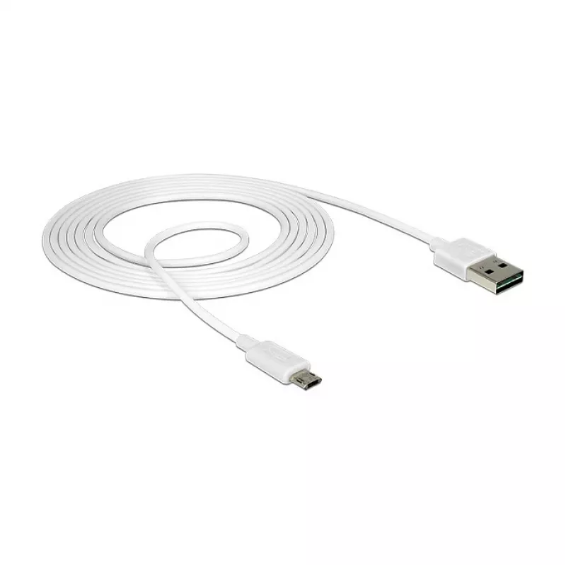 Kabel USB DeLOCK 84808 USB 2.0 2 m USB A Micro-USB B Biały