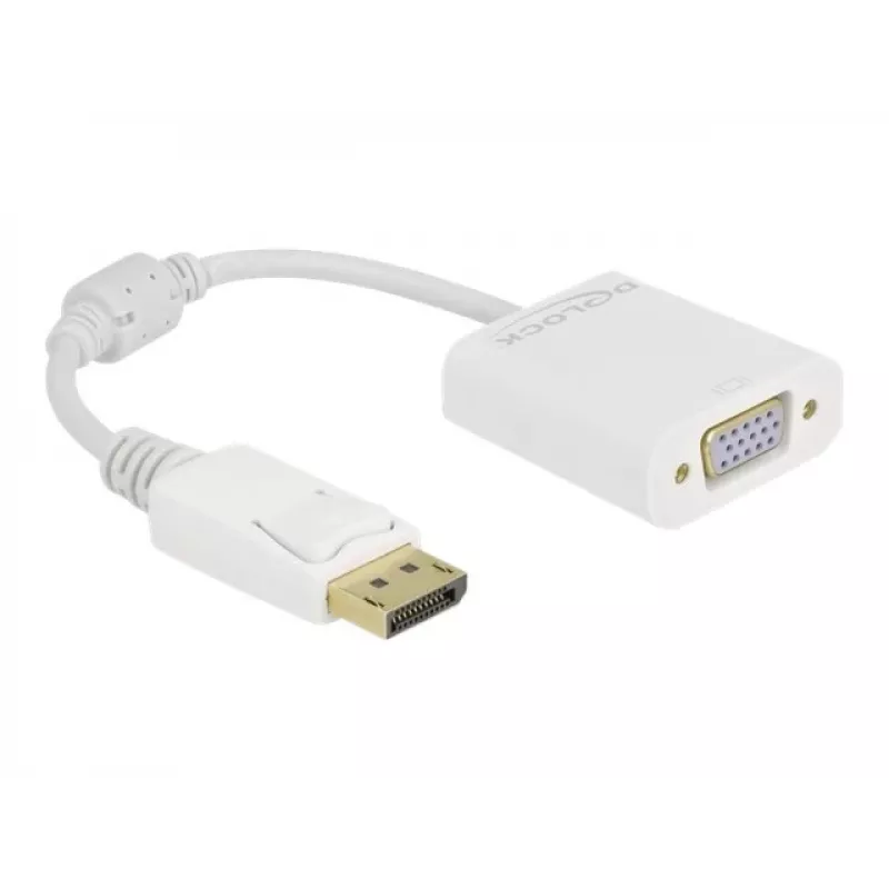 Adapter DisplayPort 1.2 męski na VGA żeński DeLOCK 61007