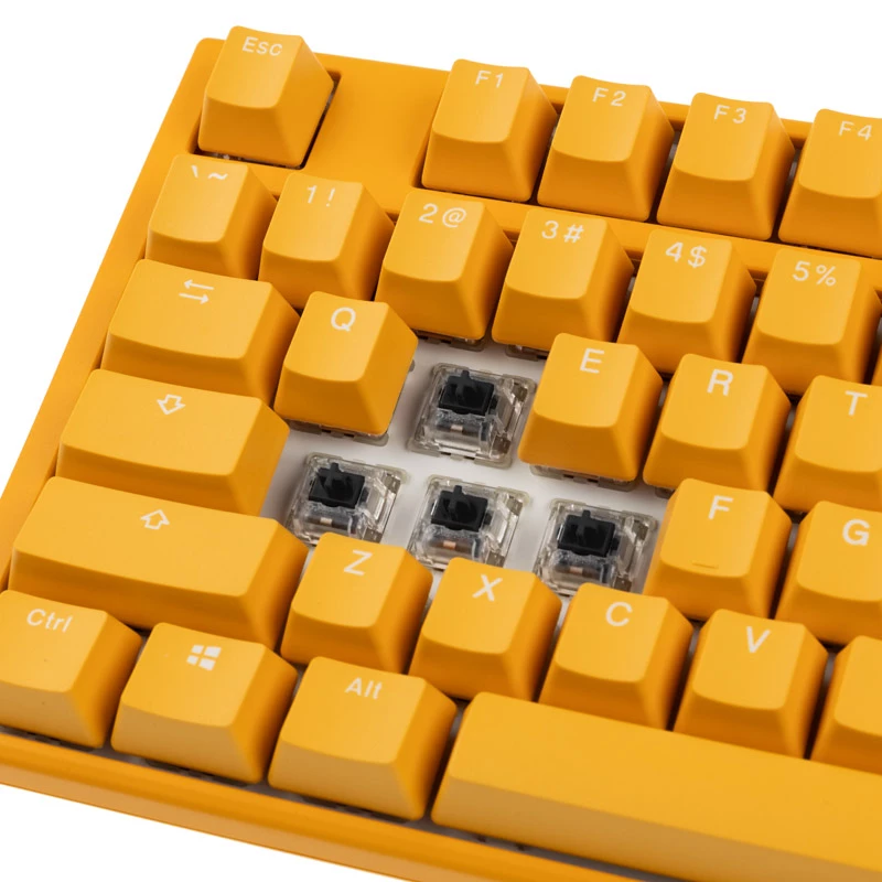 Klawiatura Ducky One 3, gaming, USB, QWERTY, angielska, żółta