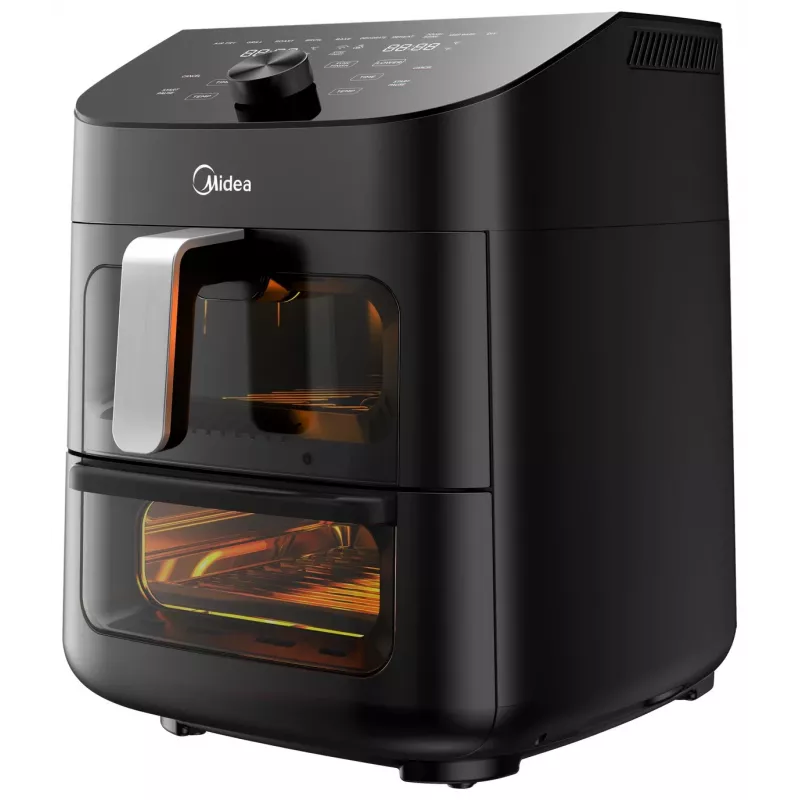 Airfryer Midea MAD1100DADK, 1850 W, podwójna pojemność 4,4/6,4 L