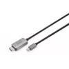 DIGITUS - Kabel adapter - Mini DisplayPort (M) do HDMI (M) - 1,0m - Obsługa 8K 60 Hz - Czarny (DB-340109-010-S)