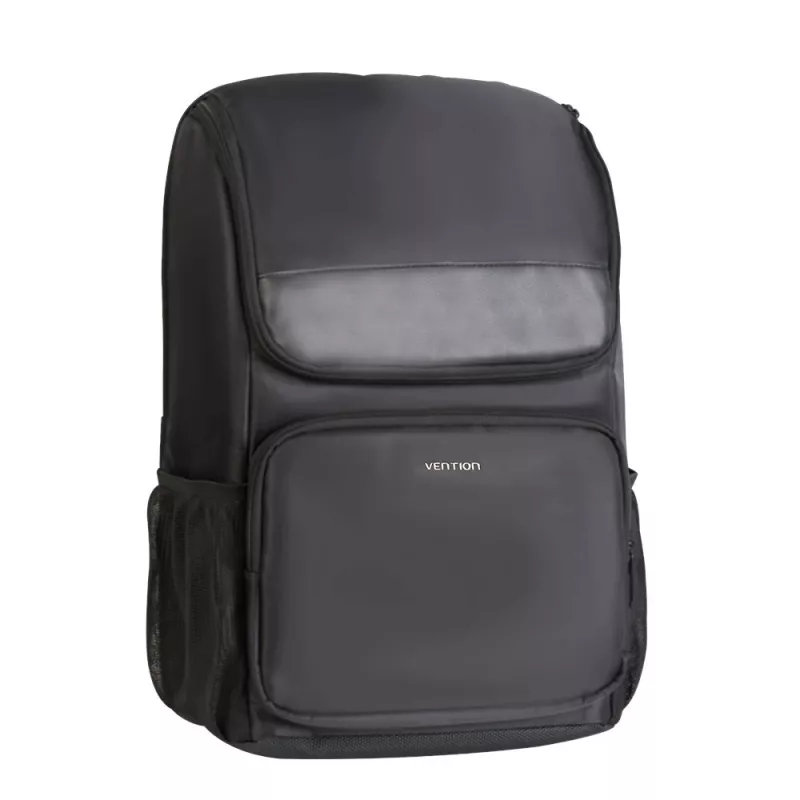 Plecak Vention KROB0 19 L kompaktowy plecak typu rack, PU, do laptopa do 15,6 cala, 450×280×150 mm, czarny
