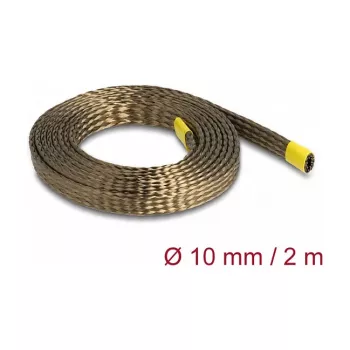 DeLOCK pleciony rękaw z włókien bazaltowych 2m x 10mm Brązowy