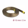 DeLOCK pleciony rękaw z włókien bazaltowych 2m x 10mm Brązowy