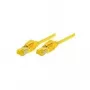 Tecline Premium - Kabel krosowy - RJ-45 (M) na RJ-45 (M) - 50 cm - SFTP, PiMF - Kat.7 Surowy Kabel (Kabel) / CAT 6a (Porty) - Ekranowany, Bezhalogenowy, Odporny na zaczepianie - Żółty (70700Y)